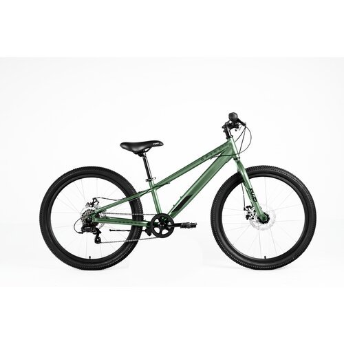 Велосипед FORWARD SPIKE 24 D (24' 7 ск. рост. 11') 2023, зеленый/черный, IB3F47133XGNXBK