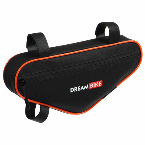 Dream Bike Велосумка Dream Bike под раму, 32х15х5, цвет чёрный/оранжевый
