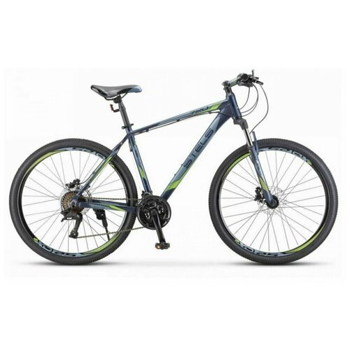 Велосипед STELS Navigator 640 D 26' V010 Антрацитовый/зелёный рама 17' (требует финальной сборки)