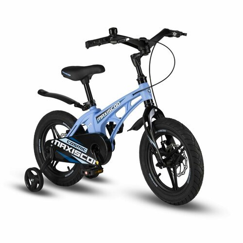 Велосипед MAXISCOO COSMIC Deluxe Plus 14' (2024) Небесно-Голубой Матовый MSC-C1433D (Рост 90-110 см)