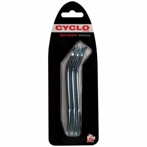 Монтировки Cyclo сталь хромирированные, с крючками, длинные (3шт) серебристые