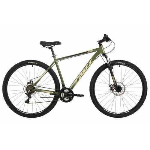 Велосипед FOXX 29' CAIMAN зеленый, сталь, размер 18' 2024 год