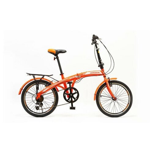 Велосипед 20 HOGGER FLEX V, сталь, складной, 7-скор, оранжевый/красный