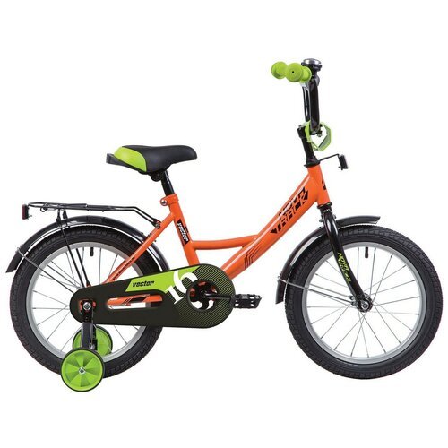 Детский велосипед Novatrack Vector 16 (2020) оранжевый 9' (требует финальной сборки)