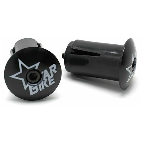 Заглушки в руль велосипеда Energy BarPlug, с болтом, алюминиевая крышка, черные