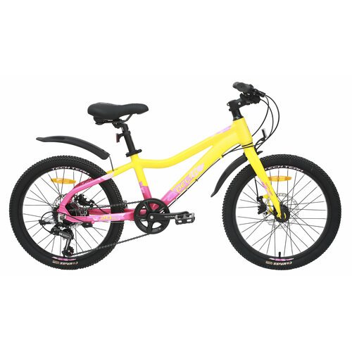 Велосипед TECH TEAM Delta 20'х11' желтый 2024 (алюминий) NN012315 NN012315