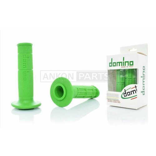 Ручки руля универсальные 'DOMINO' (силикон, зеленые)