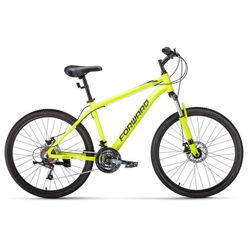 Горный (MTB) велосипед FORWARD Hardi 26 2.0 D (2022) ярко-желтый/черный 17' (требует финальной сборки)