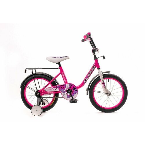 Велосипед 16 BlackAqua 1603 розовый неон