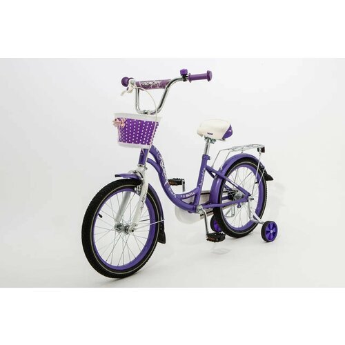 Велосипед детский 14' ROOK BELLE сиреневый для мальчиков и девочек от 3 до 5 лет на рост 90-110см