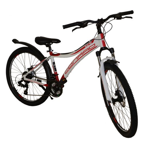 Велосипед 26' CONRAD BLAU MD рама 15* MATT WHITE/RED (матовый белый-красный)