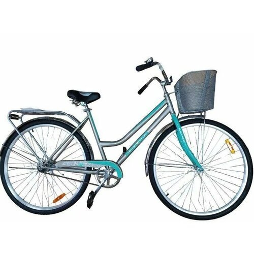 Велосипед BA CITY 182 28'; 1s (РФ) (20', серый-бирюзовый)