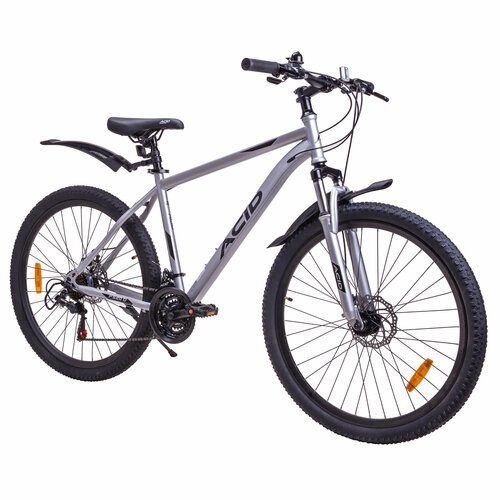 Велосипед взрослый горный 27,5' ACID F 520 D 2024 года рама 19' серебристо-черный