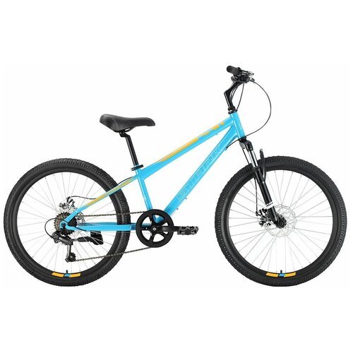 Велосипед Stark Respect 24.1 D Steel (2023) 12' голубой/желтый/белый