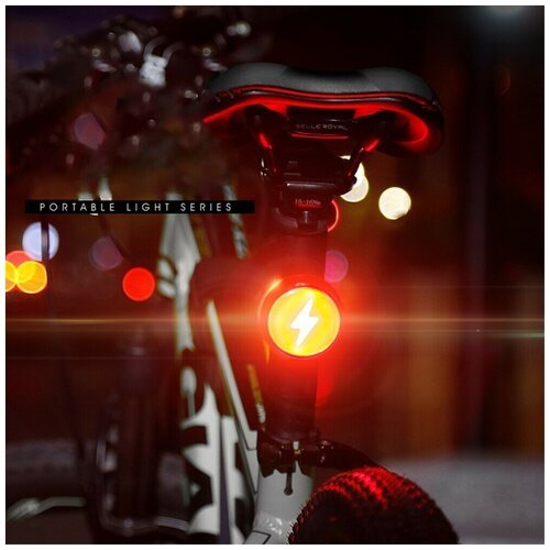Велосипедный задний фонарь безопасности, для ночной езды, 5 режимов освещения