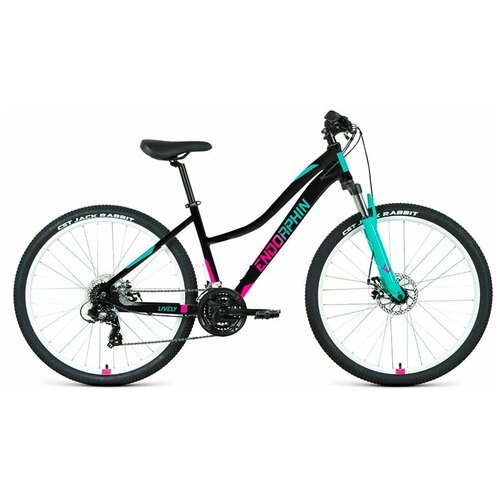 Женский горный велосипед с колесами 27,5' Endorphin Lively D AL рама 16,5' черно-розовый 21 скорость
