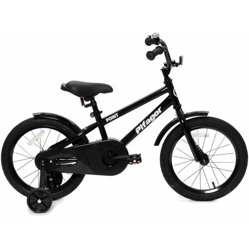 Детский велосипед Pifagor Point 16, год 2024, цвет Черный