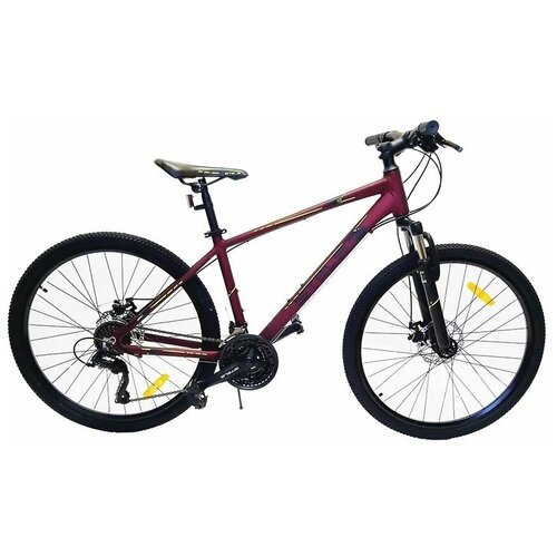 Велосипед STELS Горный Navigator-590 V 26' K010 18' Бордовый/салатовый цвет
