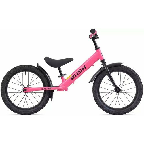 Детский велосипед Rush Hour Walker 16, год 2023, цвет Розовый