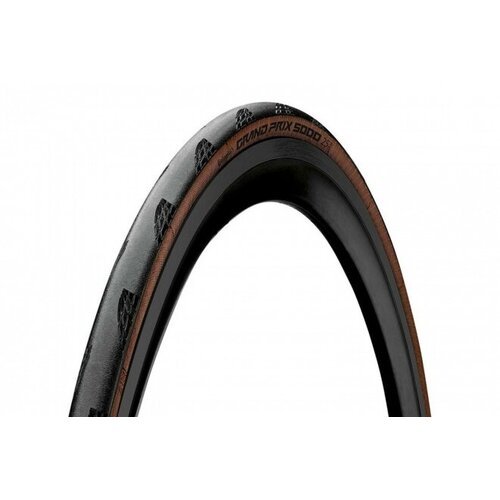 Велопокрышка Continental Grand Prix 5000 Folding, складной корд, 28-622 (700x28C), черно-коричневая