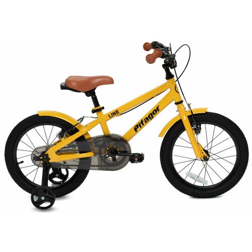 Детский велосипед Pifagor Line 16' (2024) 16 Желтый (100-120 см)