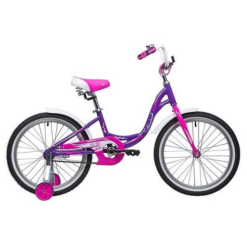 Женский велосипед Novatrack Angel 20 (2019) фиолетовый (требует финальной сборки)