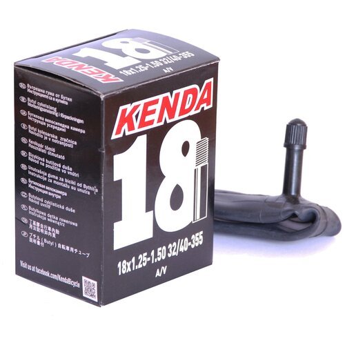 Камера 18 авто ниппель 5-511407 узкая 1.25-1.50 (32/40-355) для складных вело KENDA