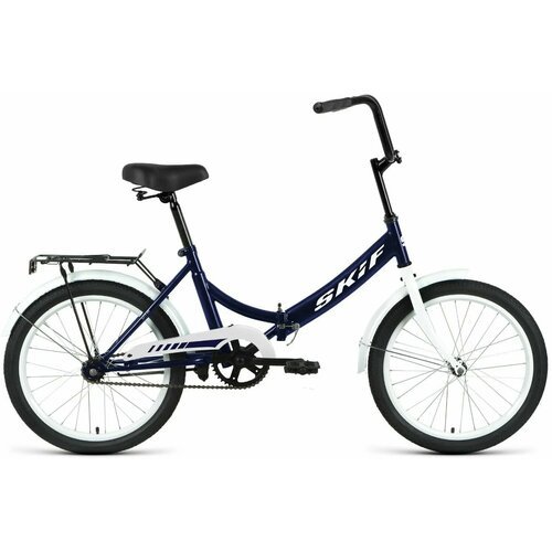 Складной велосипед SKIF CITY 20 2022, IBK22OK20021, 20', 1 скорость, темно-синий/белый