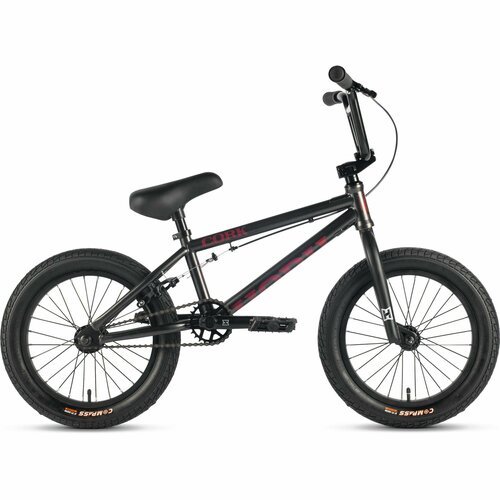 Велосипед Horh Cork HCR16 16' (2024) детский для мальчиков, стальная рама с U-brake тормозами, 1 скорость, для роста 110-125 см, цвет Black-Copper