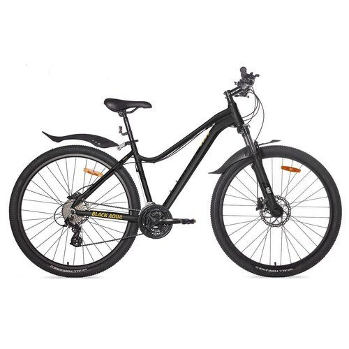 Горный спортивный городской взрослый мужской женский велосипед Black Aqua Cross GL-510HD 21 рама на 29 колесах с подарком