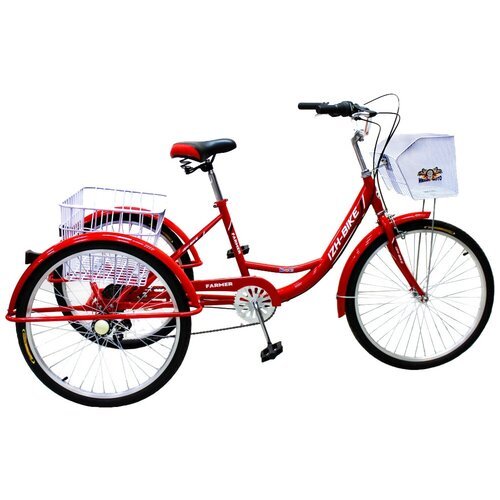 Городской велосипед Иж-Байк Фермер 24 6 красный 16' (требует финальной сборки)