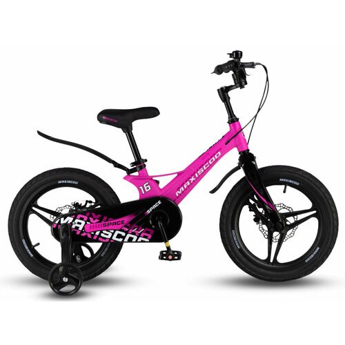 Детский велосипед Maxiscoo Space Deluxe 16' (2024) 16 Розовый (100-120 см)