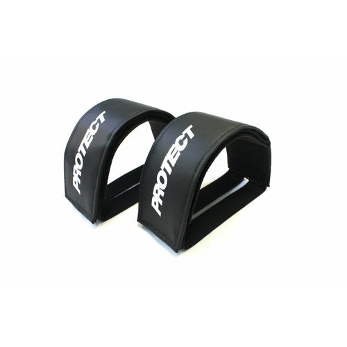 Стрепы для педалей велосипеда 2 штуки, р-р 48,5х5 см, цвет черный PROTECT™
