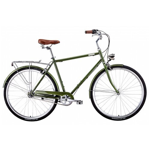 Городской велосипед BearBike London (2021) зеленый 54 см (требует финальной сборки)