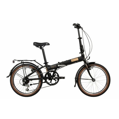 Складной велосипед Novatrack Vortex 20, год 2024, цвет Черный