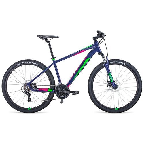 Горный велосипед (27,5 дюймов), Forward - Apache 27,5 3.2 Disc (2021) , Фиолетовый / Зеленый