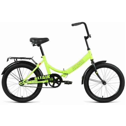 Велосипед ALTAIR CITY 20 (20' 1 ск. рост. 14') 2022, ярко-зеленый/черный, RBK22AL20004