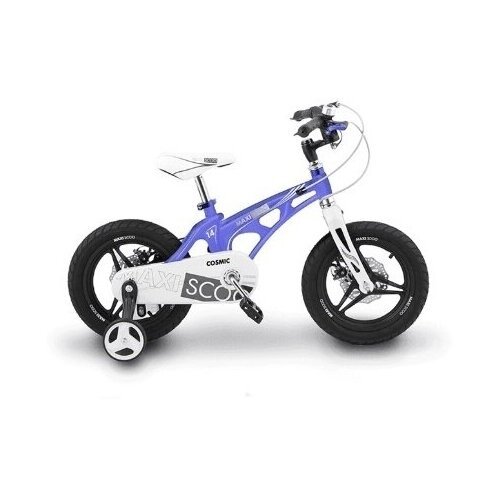 Детский велосипед Maxiscoo Cosmic 16 Делюкс, год 2023, цвет Голубой