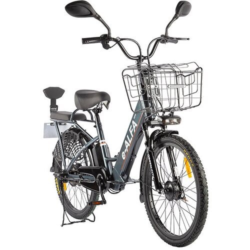 Электровелосипед GREEN CITY e-ALFA New (Eltreco) , темно-серый