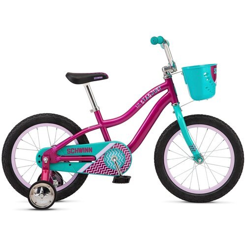 Детский велосипед Schwinn Lil Stardust (2022) фиолетовый 16' (требует финальной сборки)