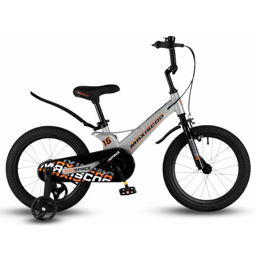 Детский велосипед Maxiscoo Space Standart 16' (2024) 16 Серый (100-120 см)