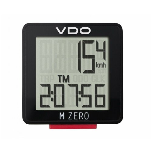 Велокомпьютер VDO M-ZERO WR, 5 функций, проводной, черный, 4-3000