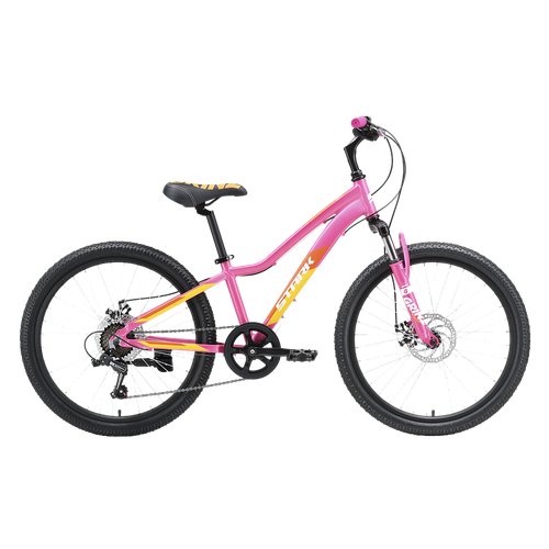Велосипед Stark'23 Bliss 24.1 D розовый/оранжевый/белый 12'