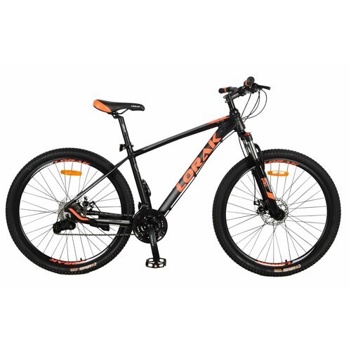 Велосипед LORAK M-06 Матовый Чёрный/Оранжевый