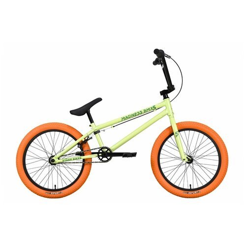 Велосипед Stark Madness BMX 5 (2023) 9' оливковый/зеленый/оранжевый