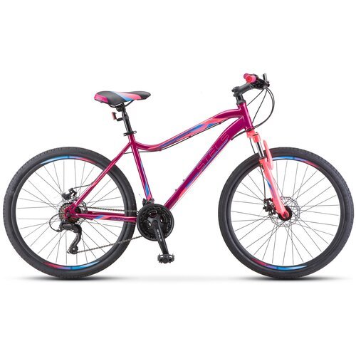 Велосипед женский горный STELS Miss-5000 MD 26' рама 18' V020 Модельный год 2021 фиолетовый/розовый
