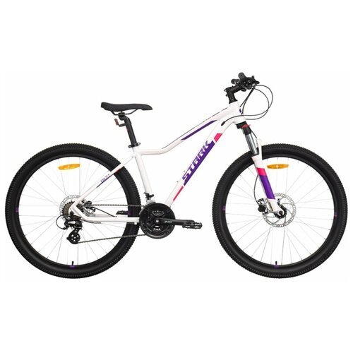 Велосипед горный женский Stark'21 Viva 27.2 HD белый/фиолетовый с колесами 27,5', рама 14,5' - XS