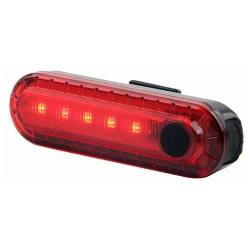Светодиодный фонарь для велосипеда, красный, батарея 330 мА, ЮСБ-кабель для подзарядки в комплекте, 7х2х1,7 см