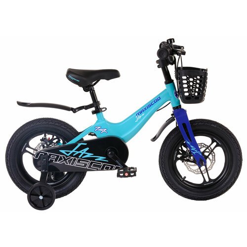 Детский велосипед Maxiscoo Jazz Pro 14' (2024) 14 Бирюзовый (90-110 см)