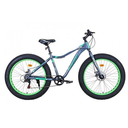 Велосипед 26' AVENGER FAT C262D, серый/зеленый, 17' размер рамы